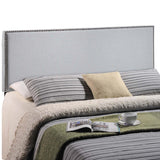 CasaFoyer Region Linen Fabric Upholstered Full Headboard | Spacious & Elegant Design | Nailhead Trim | Modern Decor | Fits Most Full Beds