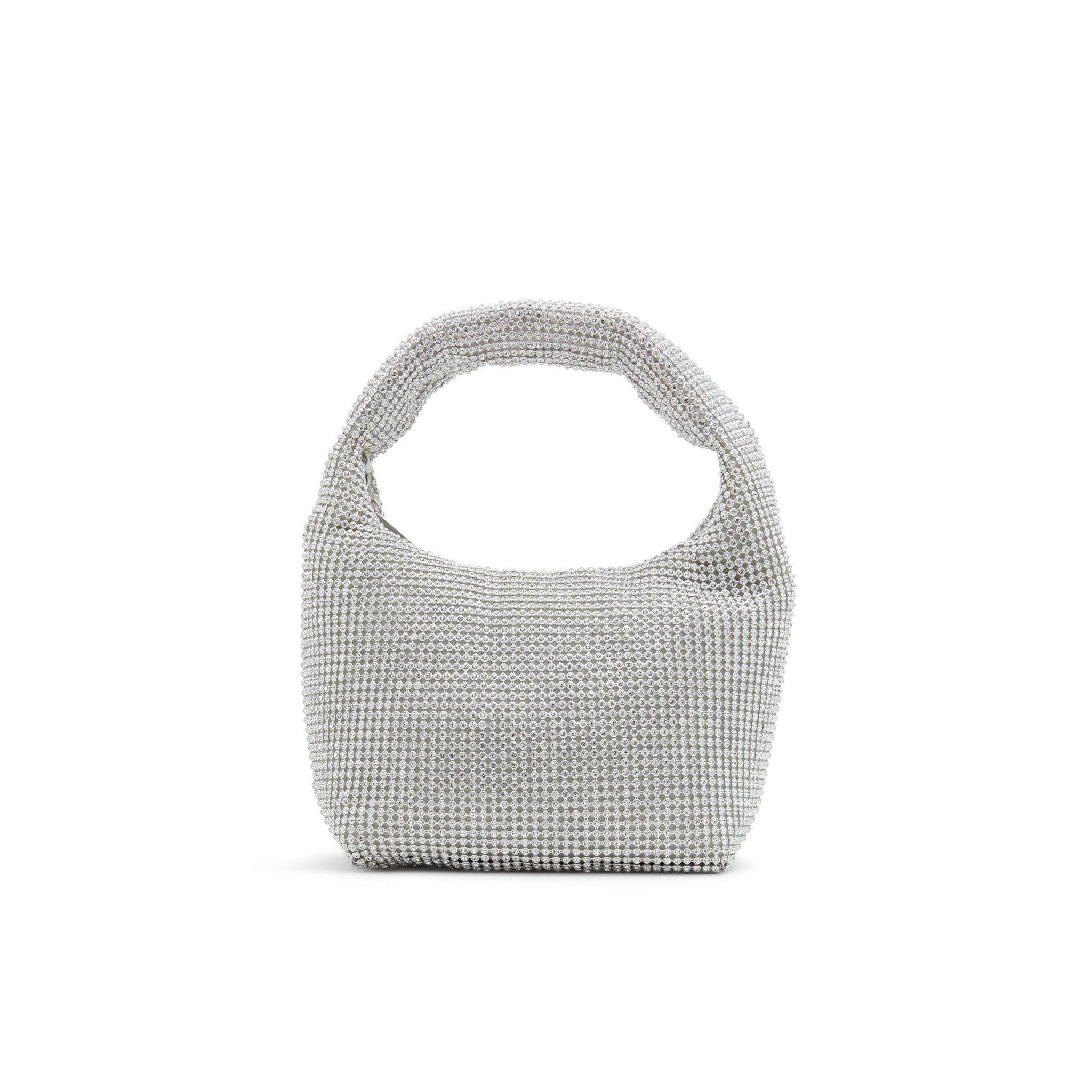 ALDO Encrusted with Precious Rhinestones, This top Handle Bag is The Perfect Plus-one for Your Most Glamorous Occasions, Silver