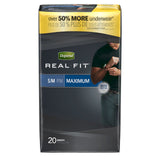 Depend Real Fit Incontinence Briefs for Men, Maximum Absorbency, S/M, Grey