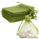 BOEIAC Organza Bags, Sheer Organza Bags 50Pcs, Small Organza Bags with Drawstring 3 x 4 inch, Jewelry Gift Bags, Mesh Party Wedd