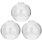 Handblown Clear Seeded Glass Globe Shade - 1.65 Fitter Opening - Replacement Lamp Shade for Pendant Lights, Chandeliers, Wall Sc