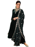 Libas Women'S Velvet Kurta Set (36977_Green