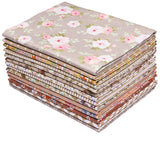 Hanjunzhao 14 Fat Quarters Bundles 18x22 inch - Pre-Cut Cotton Quilting Fabric Squares -Floral Print Quarter Yard Fabric - for S