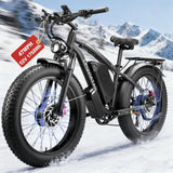 Peak 6000W Dual-Motor-Ebike with 52V 34AH 1768Wh Battery, 42-46MPH 24 Inch Dual-Motor-Electric-Bike for Adults, Up To 105 Miles 