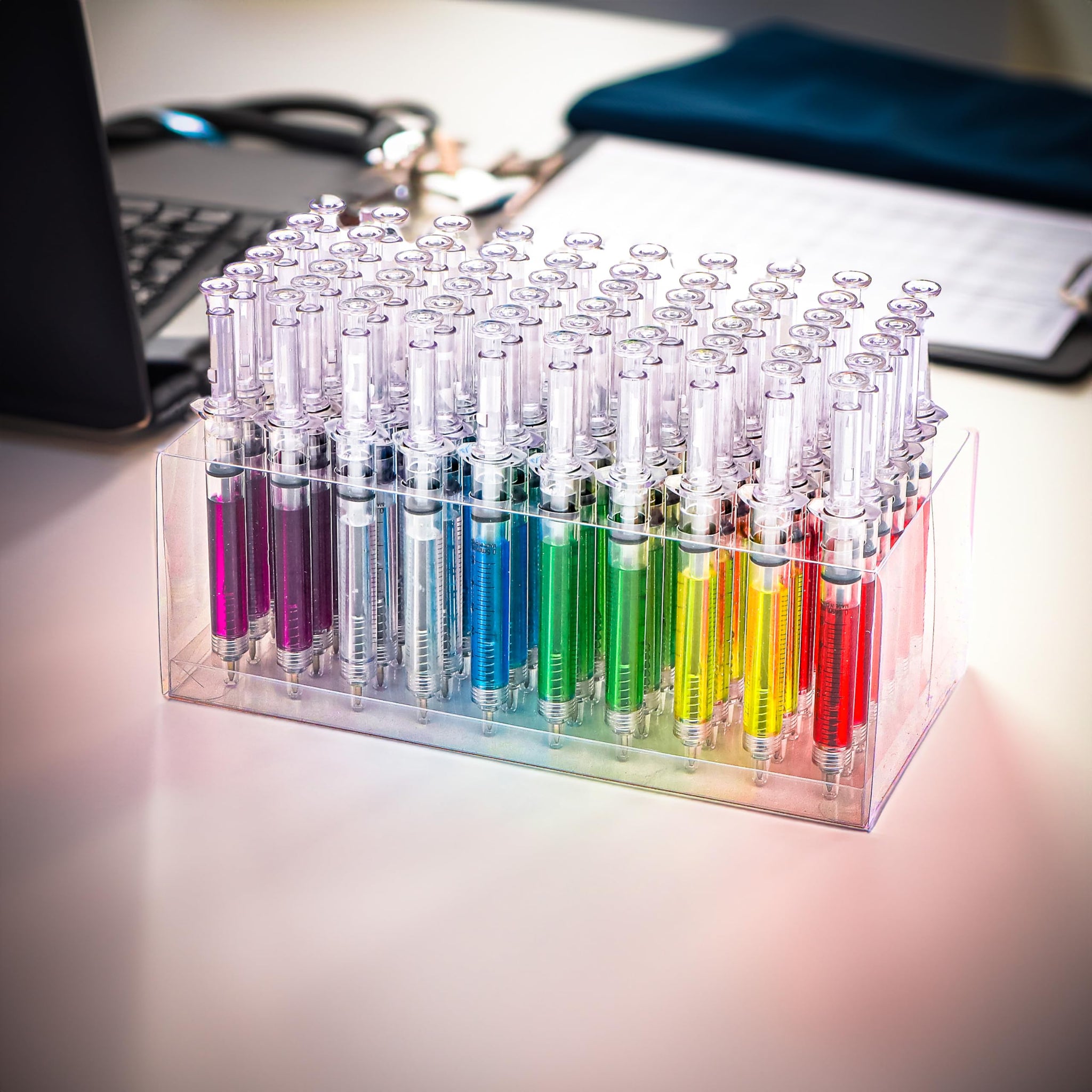 Allures & Illusions Syringe Pen , Mixed Color 60 Count(Pack of 1)