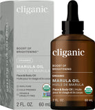 Cliganic Organic Marula Oil, 2oz - 100% Pure - For Face & Hair | Natural Cold Pressed Unrefined (Packaging May Vary)