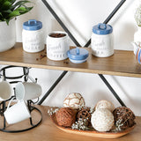 Dii Kitchen Accessories Collection Ceramics, Jar Canister Set, Blue, 3