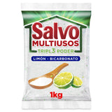 SALVO Multiusos Tripl3 Poder Powder Detergent, Lemon Bicarbonate, 900g, 3 Pack
