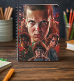Graphic Word Eleven Stranger Things Spiral Notebook, A5 Size, 160 Pages, Multicolour, WireOBound, Plain Unruled, 100 Gsm Paper