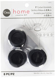 Dritz 1, Black Curtain Grommets, 8 Count