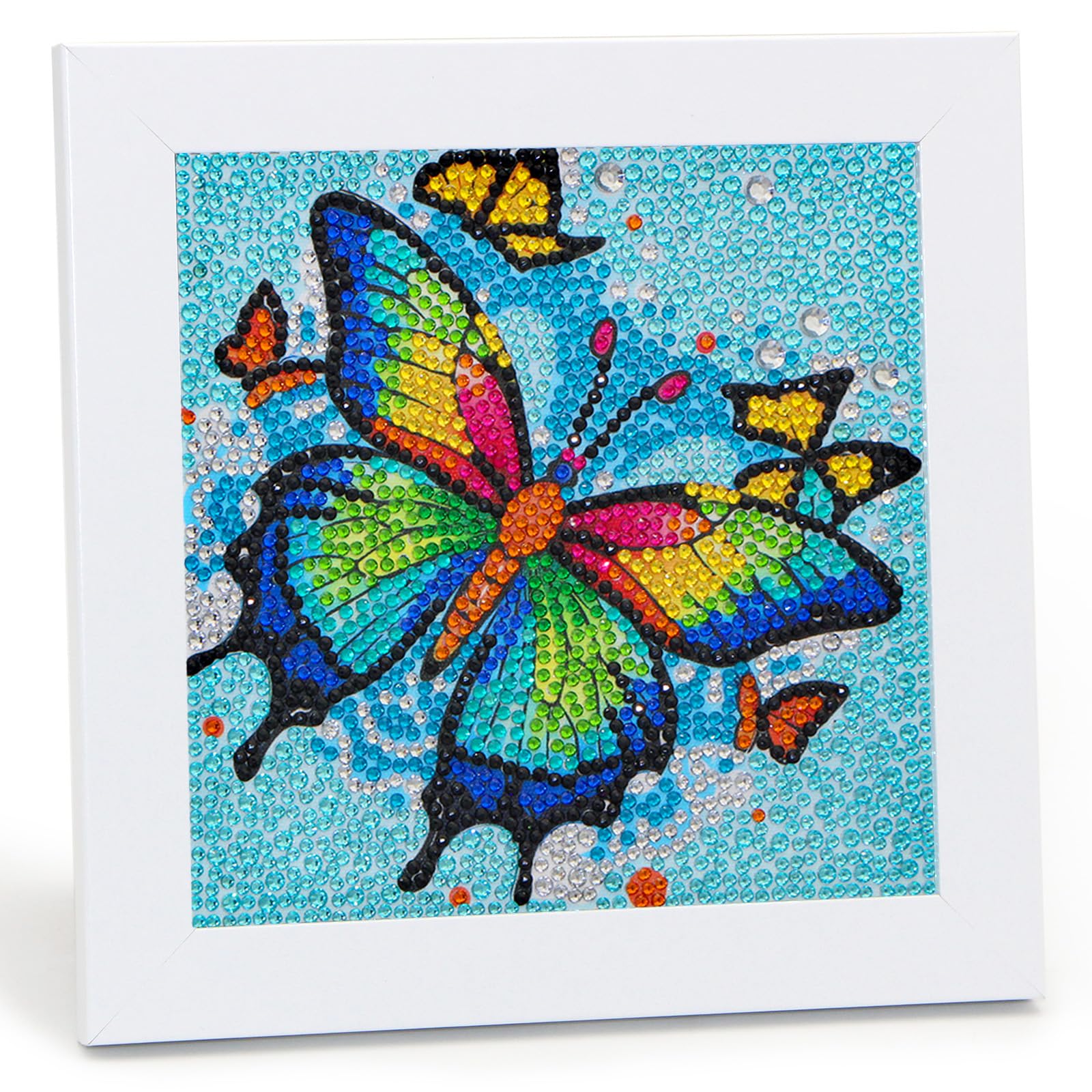 Libfx Diamond Art Kits for Kids with Frame Diamond Art for Girls Boys Beginners Arts and Crafts Ages 8-12 Birthday Gifts (Butter