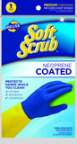 Soft Scrub Neoprene Coated, Reusable Latex Household Glove Small
