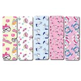 woopme Set of 5 Magnetic Cute Baby Cat Exercise Bookmark for Book Lovers Readers Students Gift Magnetic Page Clips Folding