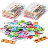 Set of 6 Classroom Magnetic Letter Tiles for Phonics and Spelling, Bulk Letter Tiles Alphabet Magnets Kids STEM Phonics Manipula
