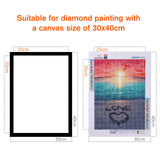 NAIMOER Diamond Painting Frames 1Pack, Frames for 12x16in/30x40cm Diamond Painting Canvas, Diamond Art Accessories Frame Self-Ad