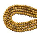 CarpenterC 200pcs 6mm Gorgeous Natural Round Polished Rosewood Loose Beads for Jewelry Making DIY Handmade Crafts