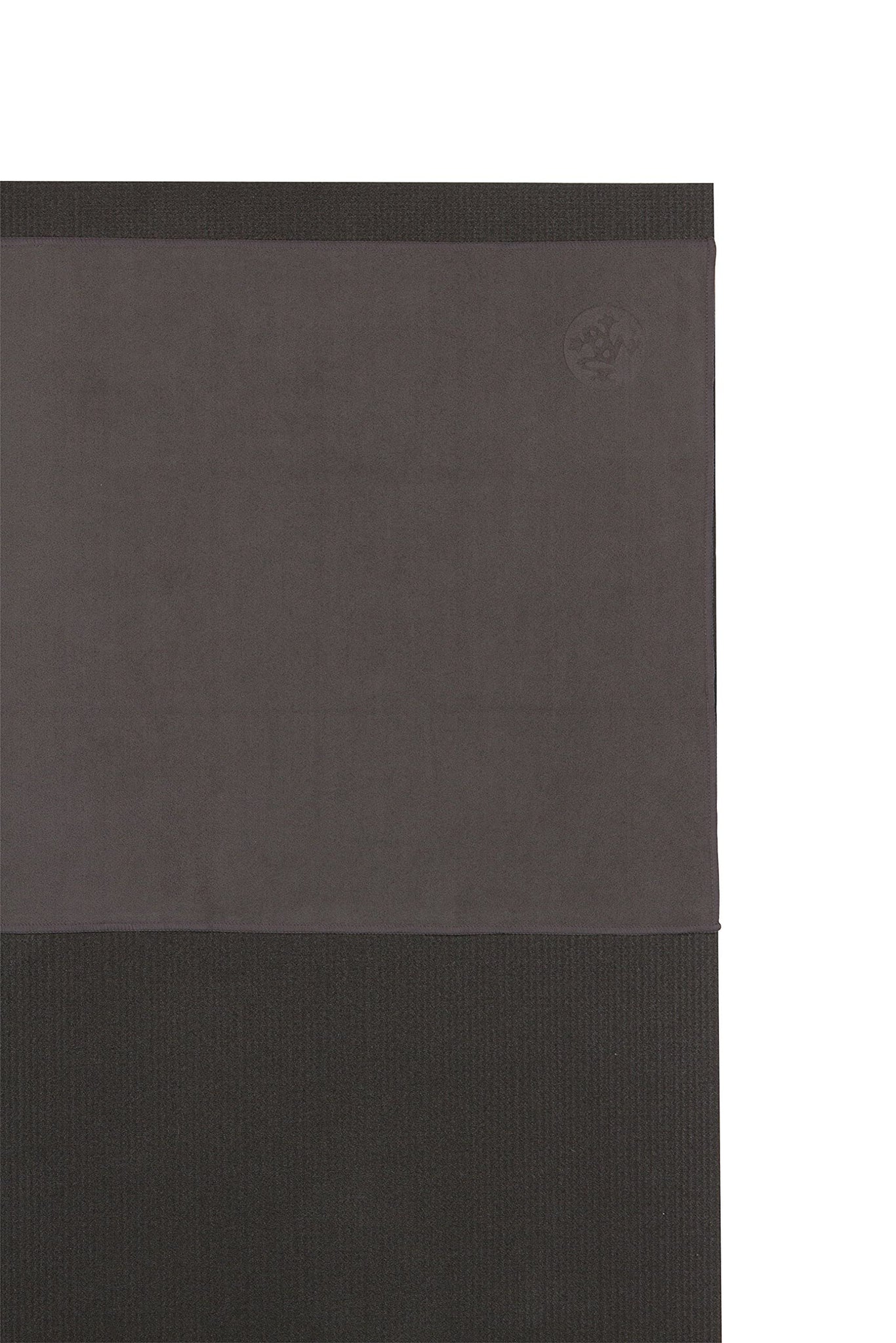 Manduka eQua Yoga Hand Towel - Quick Drying Microfiber, Lightweight, Yoga Accessories Easy for Travel, 16 Inch (40cm), Thunder G