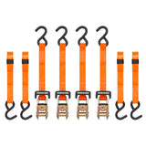 SMARTSTRAPS 10Foot Ratchet Straps (4pk) 3,000 lbs Break Strength 1,000 lbs Safe Work Load Haul Heavier Loads Like Motorcycl