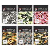 Anupam Camouflage Writing Pad 11X14Cm Plain Paper 65Gsm 80 Sheets Notepad, Micro Perforated Notebook With Strong Back Board For 