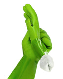 Kitchen-Star Ultimate Rubber Household PVC Gloves with Comfortable Cotton Lining, Anti-Slip surface, Kitchen Dishwashing, Extra 