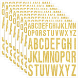 Gersoniel 8 Sheet Glitter Letter Stickers Vinyl Alphabet Stickers Waterproof Self Adhesive Stick on Letters for Poster Bulletin 
