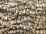6mm Star Shaped Stone Beads 1 Strand Dalmation Star Beads 70pcs for Bracelet Necklace Making Craft (Dalmation, 1410)