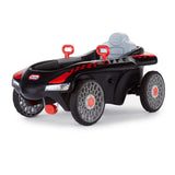 Little Tikes Jett Car Racer Black, Ride On Car with Adjustable Seat Back, Dual Handle Rear Wheel Steering, Racing Control, Kid P