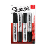 Sharpie King Size Permanent Markers, Black, 4Count