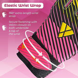 Vizari Saturn F.P. Goalkeeper Gloves W/ Finger Support – Pink/Yellow