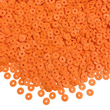 5000pcs Orange Clay Beads Polymer Clay Heishi Flat Round Spacer Beads for Bracelets Earring Necklace Making DIY Handmade Craft, 