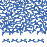 Meseey 100 Pcs Mini Satin Ribbon Bows with Tape 1 Inch Self Adhesive Craft Bows Flowers Appliques DIY Craft for Sewing, Scrapboo