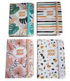 Set Of Four 160 Pages Single Ruled Pocketdiary Notebook (Multicolour)