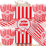 Poppys Paper Popcorn Bags - 120 Pcs 1oz Concession-Grade Bags, Popcorn Machine Accessories for Popcorn Bars, Movie Nights, Conc