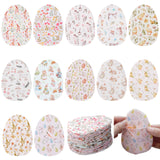 SmoothNovelty 36 Pcs Fillable Fabric Easter Eggs Colorful Reusable Cloth Egg Shaped Container for Easter Hunt Filling Treats Can