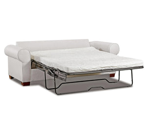 American Furniture Classics Pembroke Sleeper With Four Throw Pillows Sofas, Soft Washed Cream Tweed