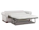 American Furniture Classics Pembroke Sleeper With Four Throw Pillows Sofas, Soft Washed Cream Tweed
