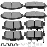 SCITOO D1521 D1086 Front Ceramic Rear Semi-Metal Brake Pads Sets Fit For Honda Accord Crosstour 2011,For Honda Crosstour 2012-20