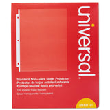 Universal 21121 Standard Sheet Protector, Standard, 8 1/2 x 11, Clear, 100/Box
