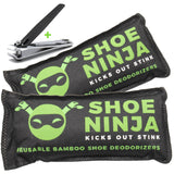 Shoe Deodorizer Inserts - Shoe Odor Eliminator - Activated Charcoal to Absorb Shoe Smell - Pack of 2 Shoe Smell Eliminator with 