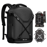 TARION Hardshell Camera Backpack Bag - 3-side Hard Case Professional Camera Bag with 14.5 Laptop Compartment & Waterproof Rainco