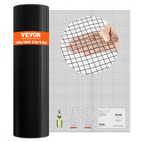 VEVOR Hardware Cloth, 48'' x 100' 1/2inch Galvanized Wire Mesh Roll, 19 Gauge Chicken Wire Fencing Roll, Vinyl Coating Metal Wir