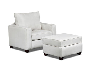 American Furniture Classics Relay Linen Upholstered Chair, Soft Washed Cream Tweed