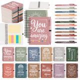Culudea Sprial Notebooks with Pens Bulk, 48 Pack, 5.5 x 4.7 Inch, Boho