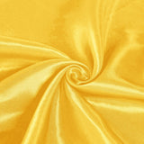 SI Pack of 5 Yard Charmeuse Bridal Solid Satin Fabric for Wedding Dress Fashion Crafts Costumes Decorations Silky 44- Yellow