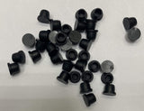 dexierp Protection Force Plug for 3/16 5mm Hole (Pack of 100) 1/4-20 UNC M6 Thread Nut Cover Seal LDPE Black Plastic Mount
