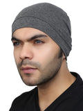 Bismaadh Soft Cotton Sweat Wicking Unisex Helmet Liner Skull Cap For Running, Cycling & Sun Protection Free Size (Storm Dark Gre