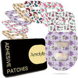 Omnipod 5 Adhesive Patches Waterproof, 20 Pack Amolyfe Omnipod Overpatches with Stretchable Strap, Breathable, Long-Lasting Medi