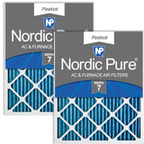 Nordic Pure 18x25x1 (17 1/2 x 24 1/2 x 3/4) Pleated MERV 7 Air Filters 2 Pack