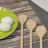 12 Inch Long Wooden Spoon Set by BICB | Natural Beechwood Mixing Spoons for Baking, Cooking & Stirring | Set of 3 Long Wooden Sp