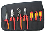 KNIPEX 7 Pc Pliers/Screwdriver Tool Set, 1000V, Nylon Pouch